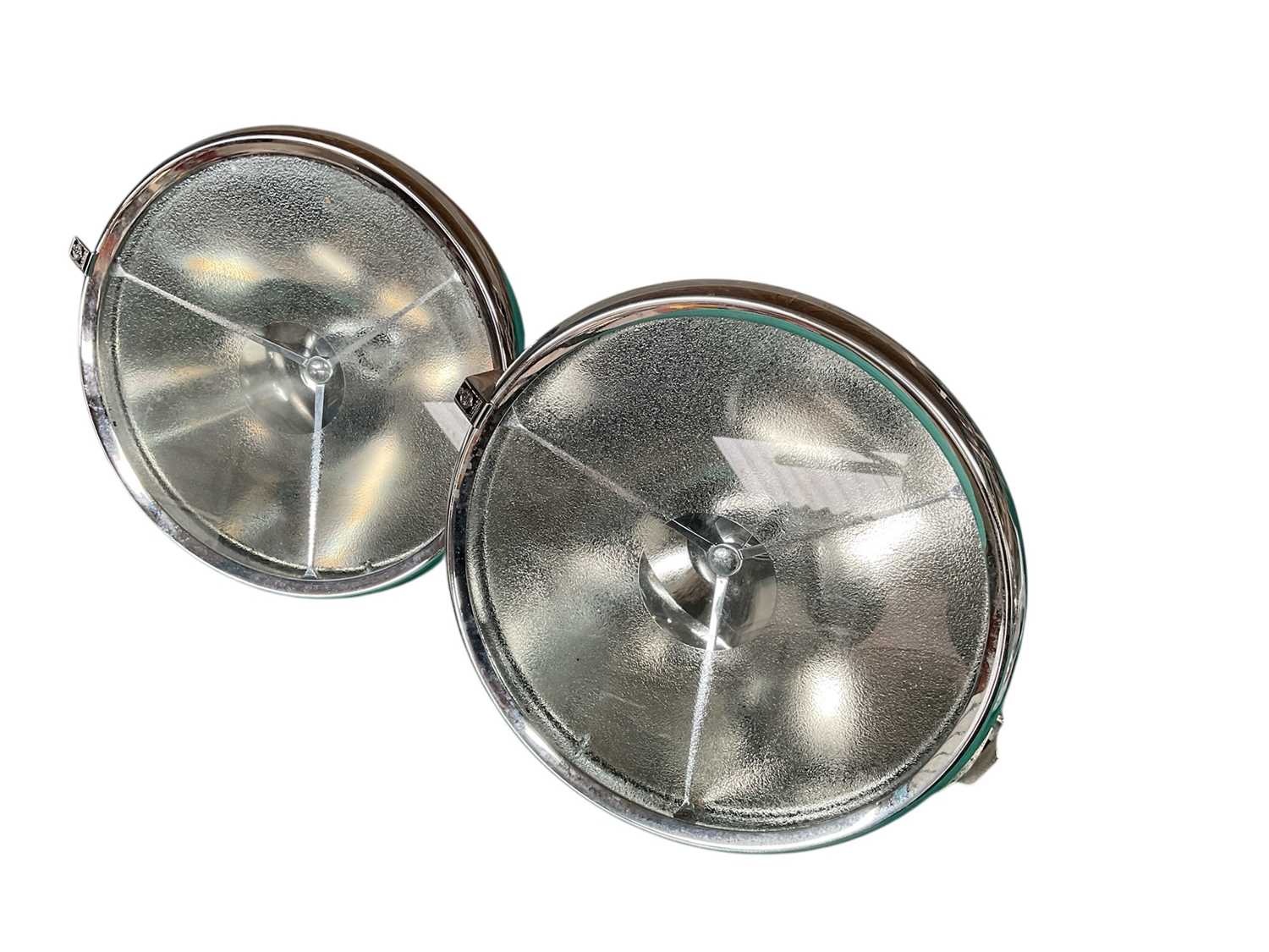 Lot 88 - Pair of 1940s / 50s Lucas P100 headlights.