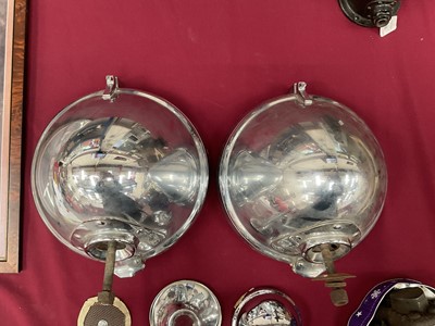 Lot 88 - Pair of 1940s / 50s Lucas P100 headlights.