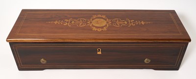 Lot 964 - Fine Nicole Freres Swiss music box playing eight airs, restored in 2000 and with article relating to the restoration