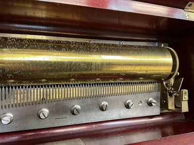 Lot 964 - Fine Nicole Freres Swiss music box playing eight airs, restored in 2000 and with article relating to the restoration