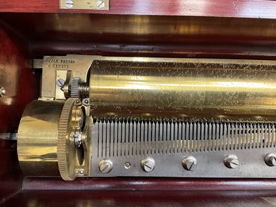 Lot 964 - Fine Nicole Freres Swiss music box playing eight airs, restored in 2000 and with article relating to the restoration