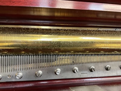 Lot 964 - Fine Nicole Freres Swiss music box playing eight airs, restored in 2000 and with article relating to the restoration