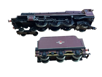 Lot 744 - Hornby OO Gauge BR maroon 4-6-2 Princess Class Princess Margaret Rose tender locomotive 46203, LMS maroon 4-6-2 Coronation Class Duchess of Norfolk tender locomotive 6226, GWR green 4-6-2 Battle...