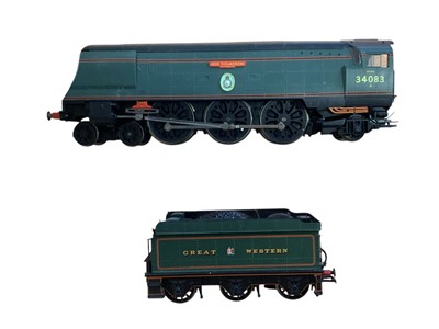 Lot 744 - Hornby OO Gauge BR maroon 4-6-2 Princess Class Princess Margaret Rose tender locomotive 46203, LMS maroon 4-6-2 Coronation Class Duchess of Norfolk tender locomotive 6226, GWR green 4-6-2 Battle...