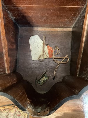 Lot 5089 - George III mahogany knife box, converted to a stationery cabinet, Victorian rosewood carriage warmer with copper flask and assorted antique books