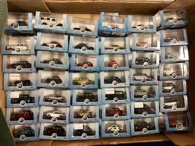 Lot 1869 - Oxford 1:76 scale Automobiles, in display boxes (approx.84)