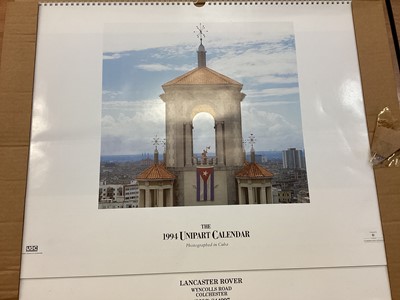 Lot 1258 - Selection of 1970s-1980s Unipart calendars mostly in original packaging (20)