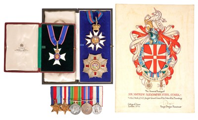 Lot Fine Diplomatic Order and medal group awarded to Sir Andrew Stark KCMG, CVO, (1916-2006)