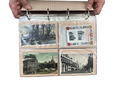 Lot 1122 - Two albums of postcards