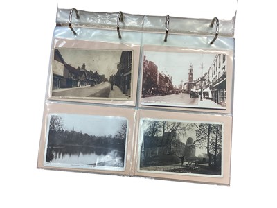 Lot 1122 - Two albums of postcards
