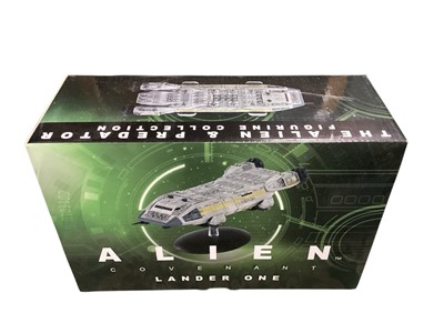 Lot 1772 - Eaglemoss Alien Collector's model spacecraft including Lander One, Lifter, Betty, USCSS Nostrom, Shuttle Narcissus & Dropship, all boxed (6)