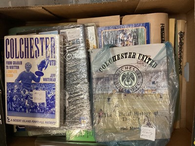 Lot 1133 - Large accumulation of Colchester United programmes, books, related items etc.
