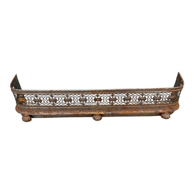 Lot 1483 - 19th century pierced steel fender
