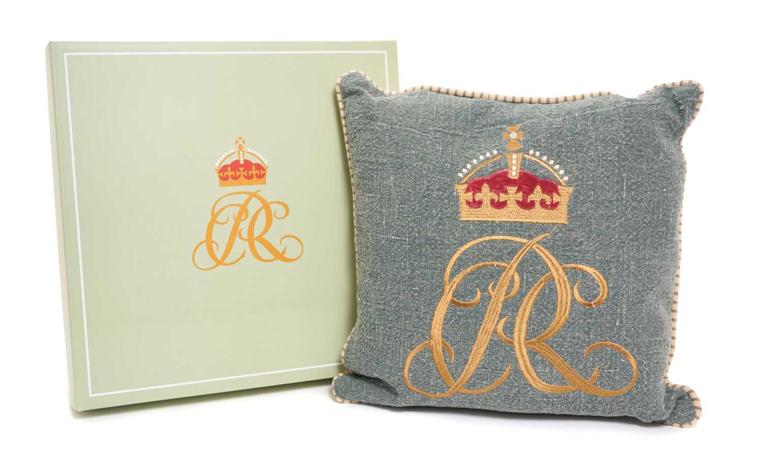 Lot 56 - 2025 Royal Household Christmas present cushion in box