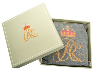 Lot 56 - 2025 Royal Household Christmas present cushion in box