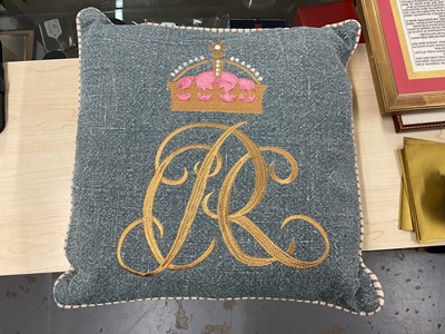 Lot 56 - 2025 Royal Household Christmas present cushion in box