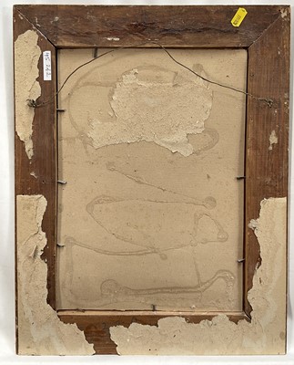 Lot 45 - Pietro Adamo Rimoldi (1869-1939) oil on board, lake scene, and a 19th century gilt frame