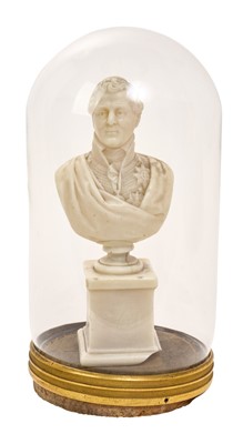 Lot 14 - Rare Georgian wax bust of Arthur Wellesley 1st Duke of Wellington by David Morison