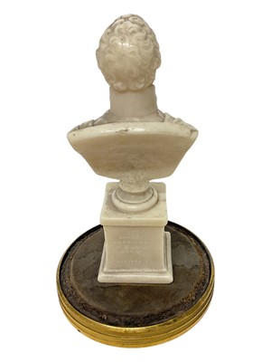 Lot 14 - Rare Georgian wax bust of Arthur Wellesley 1st Duke of Wellington by David Morison
