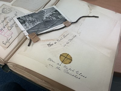 Lot 793 - Colchester interest- a fascinating album entitled ‘Reminiscences of the Great War Aug. 4th 1915 - Nov. 11th 1918’, relations and friends o...