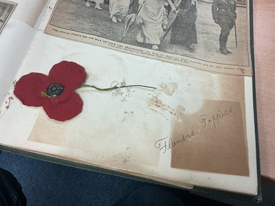 Lot 793 - Colchester interest- a fascinating album entitled ‘Reminiscences of the Great War Aug. 4th 1915 - Nov. 11th 1918’, relations and friends o...