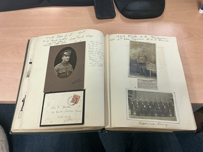 Lot 793 - Colchester interest- a fascinating album entitled ‘Reminiscences of the Great War Aug. 4th 1915 - Nov. 11th 1918’, relations and friends o...