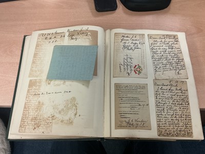 Lot 793 - Colchester interest- a fascinating album entitled ‘Reminiscences of the Great War Aug. 4th 1915 - Nov. 11th 1918’, relations and friends o...