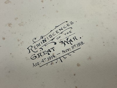 Lot 793 - Colchester interest- a fascinating album entitled ‘Reminiscences of the Great War Aug. 4th 1915 - Nov. 11th 1918’, relations and friends o...