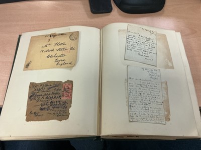 Lot 793 - Colchester interest- a fascinating album entitled ‘Reminiscences of the Great War Aug. 4th 1915 - Nov. 11th 1918’, relations and friends o...