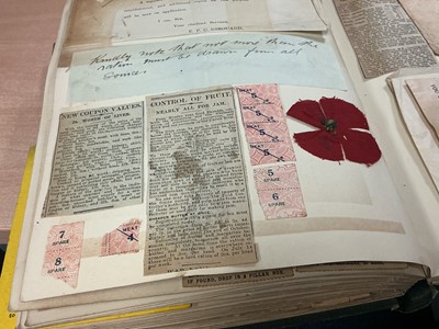 Lot 793 - Colchester interest- a fascinating album entitled ‘Reminiscences of the Great War Aug. 4th 1915 - Nov. 11th 1918’, relations and friends o...