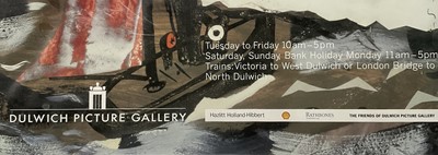 Lot 50 - John Piper centenary exhibition poster, Dulwich Picture Gallery 2003, 69cm x 49cm, glazed frame