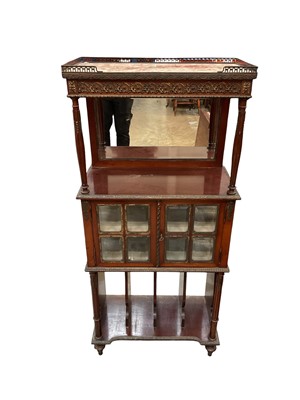 Lot 1435 - Late 19th century mahogany and gilt metal mounted side cabinet