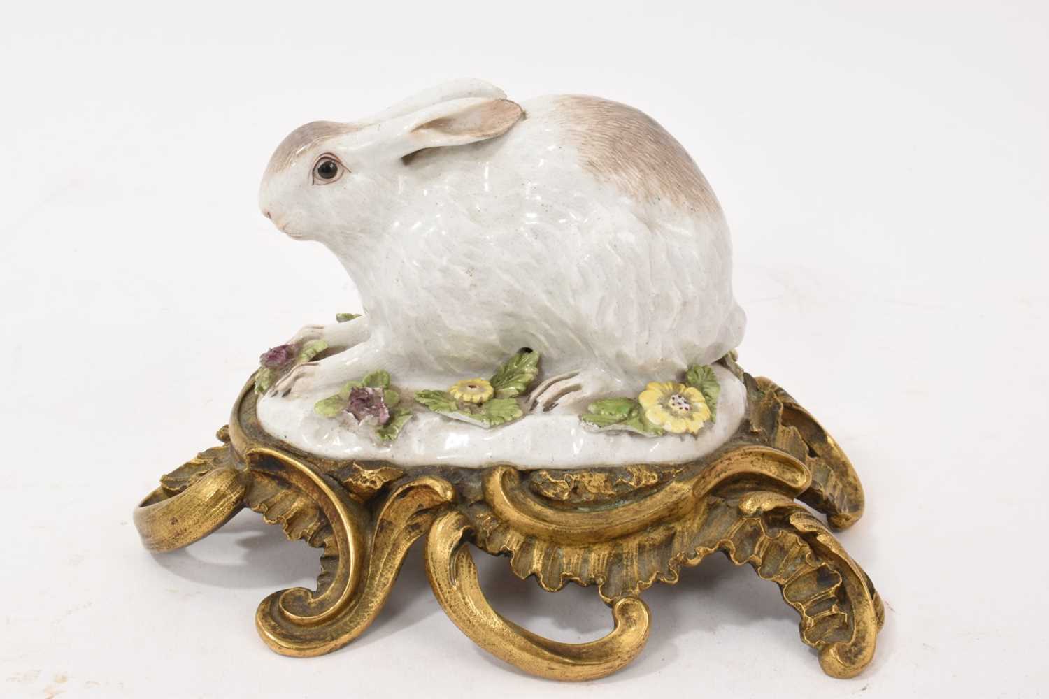 Lot 109 - Mid 18th century Meissen rabbit