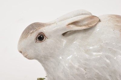 Lot 109 - Mid 18th century Meissen rabbit