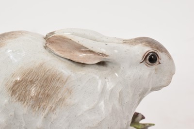 Lot 109 - Mid 18th century Meissen rabbit