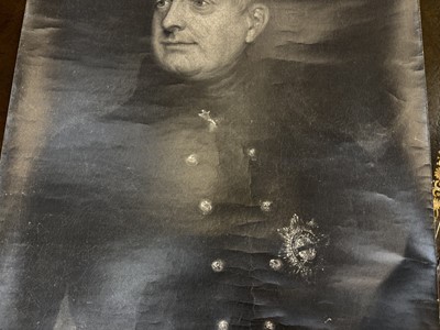 Lot 15 - 19th century English School oil on canvas portrait of H.M. King William IV I uniform, 91cm x 71cm, unframed