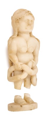 Lot Antique carved marble figure of Leontocephaline