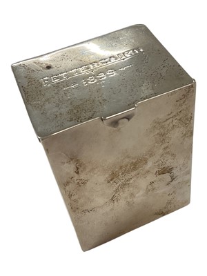Lot 96 - Victorian silver playing card case engraved 'Fettercairn 1899' and copy of Glamis Casle book