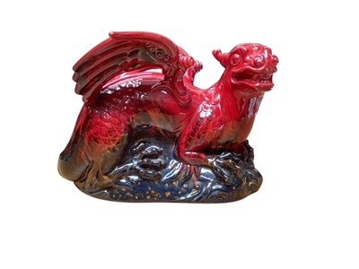 Lot 2206 - Royal Doulton flambé model of a dragon, model number 2085