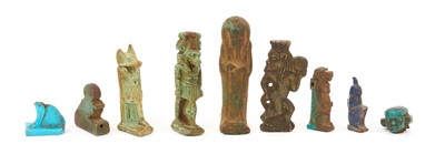 Lot Good group of Egyptian faience amulets