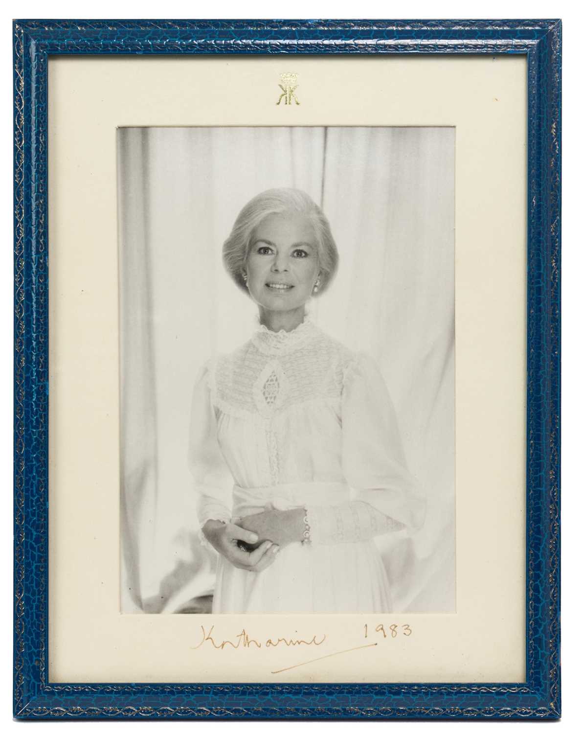 Lot 51 - H.R.H. Princess Katharine Duchess of Kent, fine signed 1983 Royal presentation portrait photograph