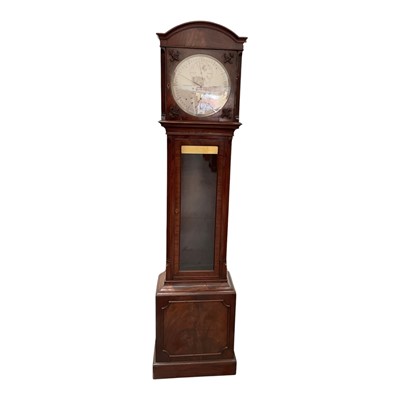 Lot 666 - 19th century mahogany cased regulator clock