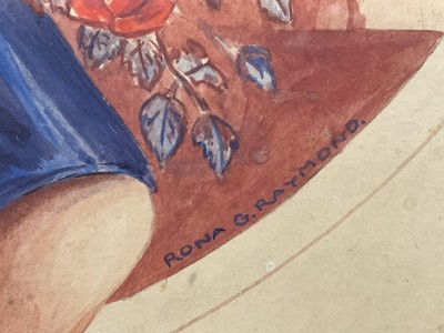 Lot 54 - Kayser Silk Stockings original poster design, watercolour, signed Rona G. Raymond, 55cm x 35cm, glazed frame