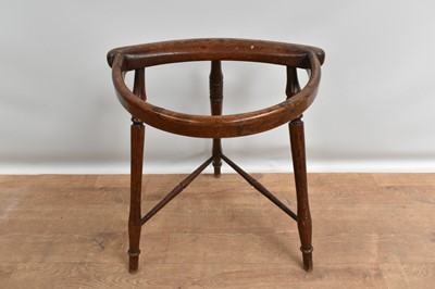 Lot Rare 18th century oak lacemakers stool