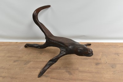 Lot Rare large dragon root carved stool
