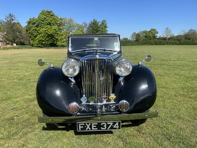 Lot 1939 SS Jaguar 1.5 litre Drophead Coupe, Registration FXE 374, chassis 56493. One of only six survivors worldwide and owned since 1963. A beautiful well cared example with unique long term owner...