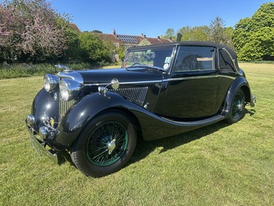 Lot 1939 SS Jaguar 1.5 litre Drophead Coupe, Registration FXE 374, chassis 56493. One of only six survivors worldwide and owned since 1963. A beautiful well cared example with unique long term owner...