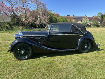 Lot 1939 SS Jaguar 1.5 litre Drophead Coupe, Registration FXE 374, chassis 56493. One of only six survivors worldwide and owned since 1963. A beautiful well cared example with unique long term owner...