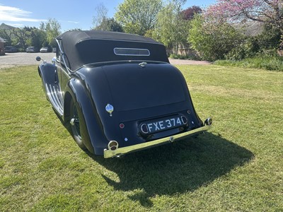 Lot 1939 SS Jaguar 1.5 litre Drophead Coupe, Registration FXE 374, chassis 56493. One of only six survivors worldwide and owned since 1963. A beautiful well cared example with unique long term owner...