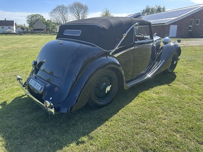 Lot 1939 SS Jaguar 1.5 litre Drophead Coupe, Registration FXE 374, chassis 56493. One of only six survivors worldwide and owned since 1963. A beautiful well cared example with unique long term owner...